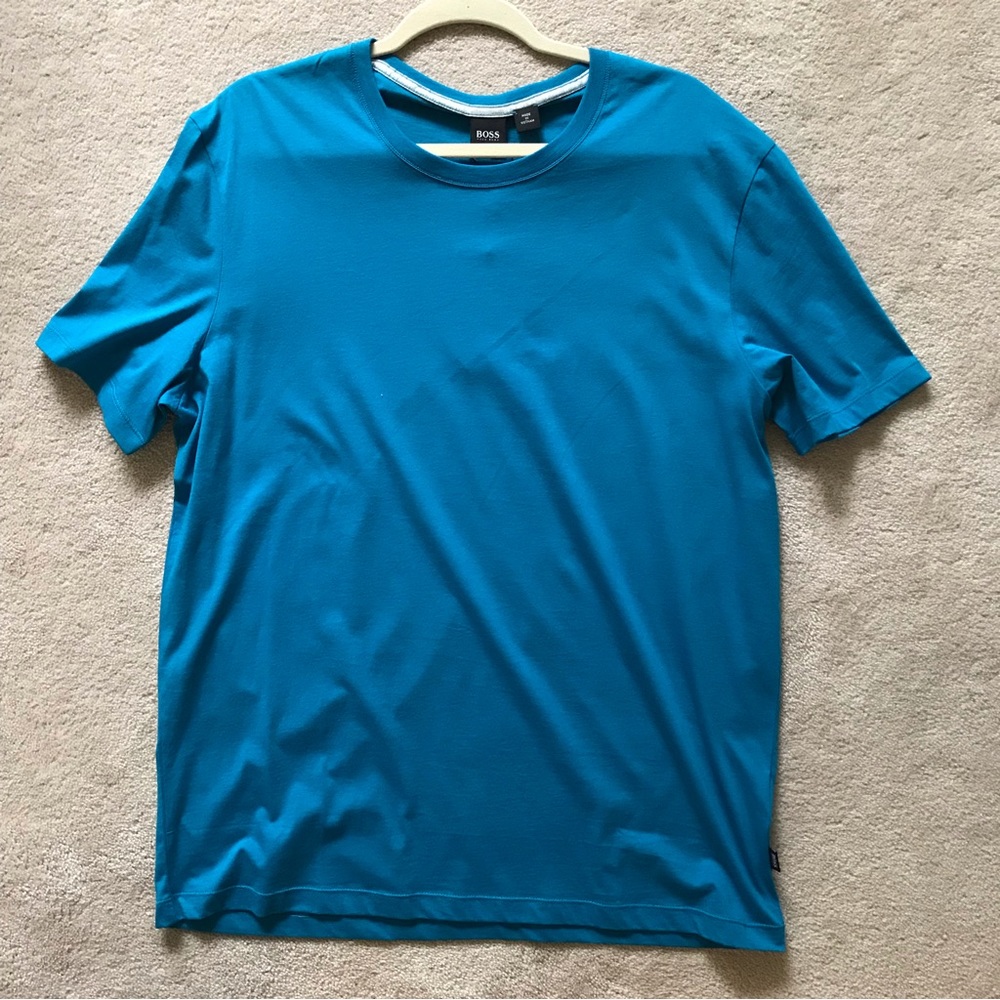 HUGO BOSS Turquoise Blue Jersey T-shirt - BRAND NEW!